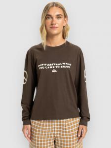 Лонгслив Quiksilver Standard Longsleeve, chocolate brown