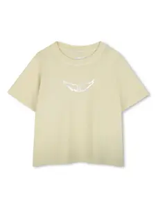 Футболка с логотипом Zadig & Voltaire Kids, желтый