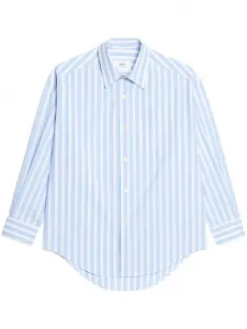 Рубашка в полоску Ami Paris, синий