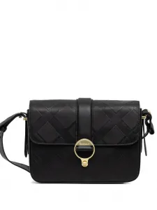 Стеганая сумка через плечо Rosa Deboss с пряжкой Barbour, черный