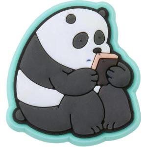 Crocs Пряжка для обуви из ПВХ унисекс черный белый/светло-зеленый