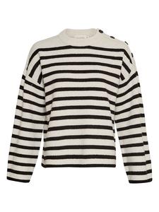 Пуловер MOSS COPENHAGEN Pullover Carina, цвет Weiß/Schwarz