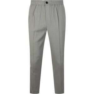 Ами Пари Брюки с плиссированной резинкой на поясе AMIPARIS, серый