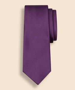 Однотонный шелковый галстук-реп, изготовлен в США.