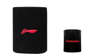 LINING Теннисные баскетбольные напульсники дышащие термозащитные black/white cotton