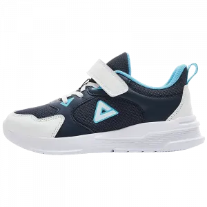 Детские беговые кроссовки с противоскользящей подошвой, амортизацией, устойчивостью к истиранию и дышащие PEAK, темно-синий