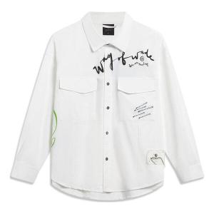 Рубашка x salventius way of wade графическая рубашка с длинным рукавом Li-Ning, белый