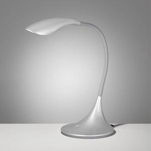 Светодиодная настольная лампа Fischer & Honsel Nil, акриловое стекло - 1 пламя - серебро