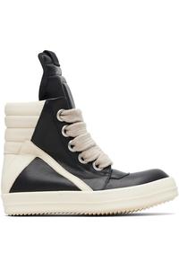 Rick Owens Черные кроссовки Black Temple Jumbolace Geobasket