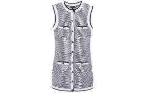 Платье без рукавов женское черное Chanel