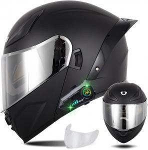 Шлем мотоциклетный CZSBXBHD с тонированным визором, черный