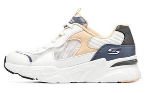 Skechers Амортизация, износостойкие низкие повседневные туфли Women's белый серый розовый