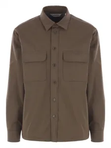 Стеганная рубашка-куртка Aspesi, зеленый