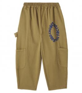 Брюки карго из хлопкового материала Tic Tac Toe Bobo Choses, хаки