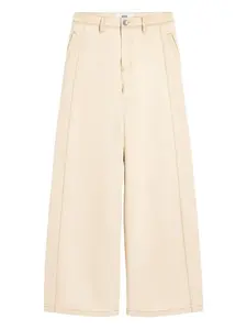 Широкие джинсы AMI Paris, нейтральный