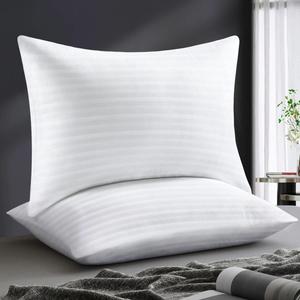 Sofslee Подушки стандартные отельные 2 шт с наполнителем down alternative для сна на спине, животе или боку, пушистые поддерживающие, машинная стирка Moonlit White