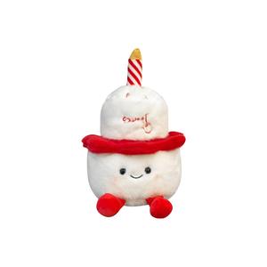 Капибара торт на день рождения плюшевая кукла, милый сырный медвежонок плюшевая кукла высота 30см/40см MENGMENGBUNNY