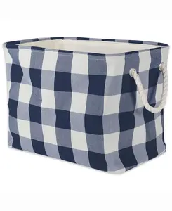 Контейнер для хранения, чек «Буффало», прямоугольник Design Imports, navy
