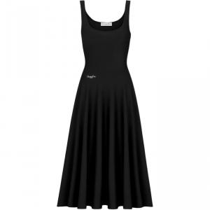 DIOR Женское черное платье без рукавов