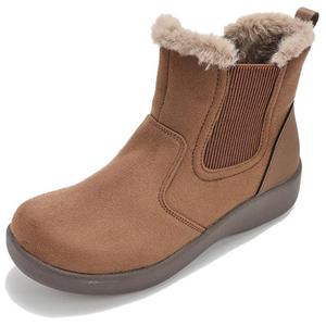 PANSY Термостельки для увеличения роста зимние короткие сапоги женские коричневые, цвет Brown