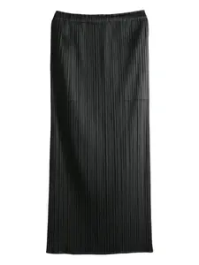 Плиссированная юбка миди Pleats Please Issey Miyake, черный