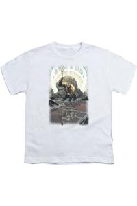 Футболка с коротким рукавом для подростков "Лига справедливости Америки: Самый светлый день" с Акваменом Gildan, белый