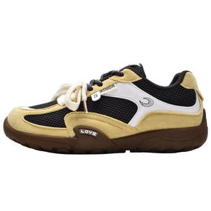 Низкие кроссовки для детей и подростков с амортизацией, износостойкие и противоударные Peter pan, желтый