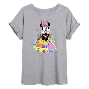 Футболка Minnie Mouse Juniors с изображением фруктов большого размера Disney, серый