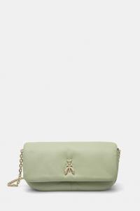 Кожаная сумка Patrizia Pepe, зеленый