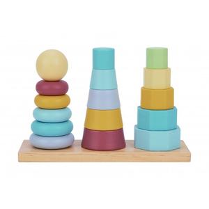 Три Башни Складываемая Головоломка Сортировка Монтессори Inna marka