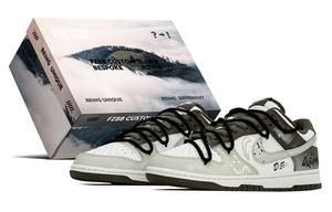 Nike Dunk Box, City Graffiti, устойчивые к истиранию, низкие кроссовки для скейтбординга, мужские, серо-коричневый