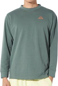 Мужская футболка с длинными рукавами и принтом логотипа Kappa OMINI на спине, хаки