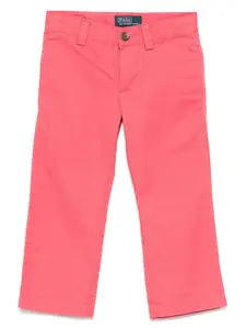 Прямые брюки Polo Ralph Lauren Kids, розовый
