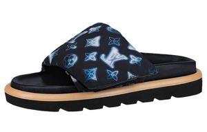 Шлепанцы Louise женские синие Louis Vuitton