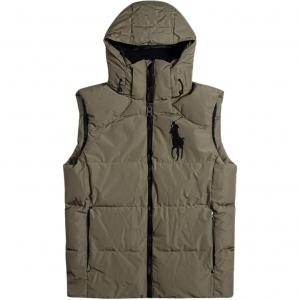Пуховая жилетка для мужчин Polo Ralph Lauren, темный хаки
