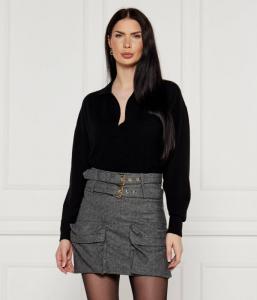 Свитер из эфемерной шерсти Regular fit Pinko, черный