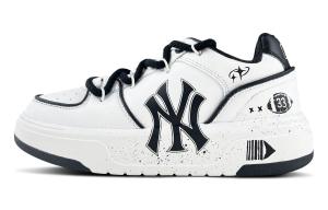 Чанки лайнер олив 33 лайтвейт лоу топ скейтборд обувь унисекс блэк уайт MLB, белый