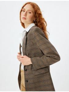Блейзер KOTON Blazer, цвет Braun Karomuster