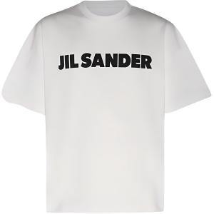 Футболка с принтом логотипа JIL SANDER, белый