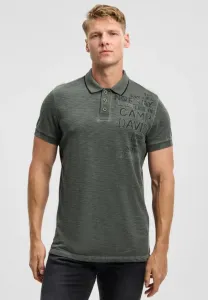 Рубашка поло с винтажными принтами Camp David, Dusty Green