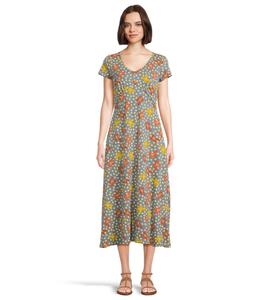 Платье Toad&Co Rose Midi Short Sleeve Dress, North Shore Lily Print