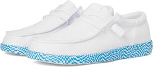 Лоферы Hey Dude Wally Funk Warped Geo, цвет White/Brilliant Blue