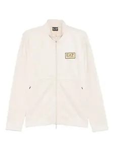 Свитер с молнией Ea7 Emporio Armani, бежевый