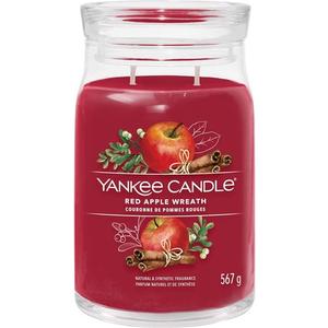 Ароматическая свеча Red Apple Wreath Signature в большой банке с двойными фитилями Yankee Candle