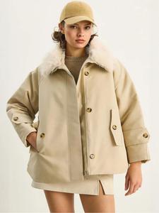 Bianco Lucci Межсезонное пальто в бежевом цвете