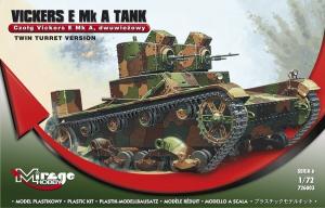 Mirage, Vickers E Mk A Польский двухбашенный танк - 1:72, 14+