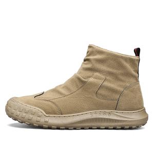 HUANAI Мужские полусапоги черные/коричневые/серые - коричневые [без подкладки], цвет Brown[Unlined]