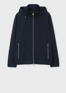 короткий блузон с воротником-стойкой и капюшоном