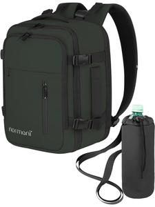 Normani Расширяемый рюкзак для ручной клади с карманом для бутылки, оливкового цвета