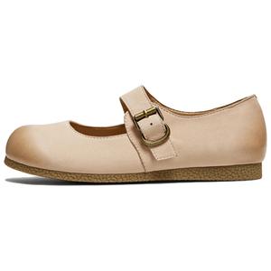 TATA Туфли Мэри Джейн женские, абрикосово-розовые, хаки